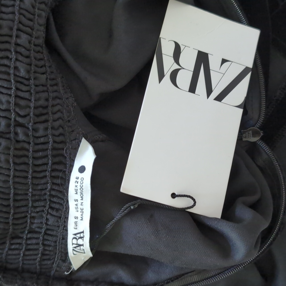 Zara Long Sleeve Velvet Mini Dress - Picture 11 of 11